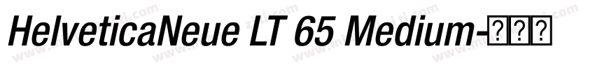 HelveticaNeue LT 65 Medium字体转换